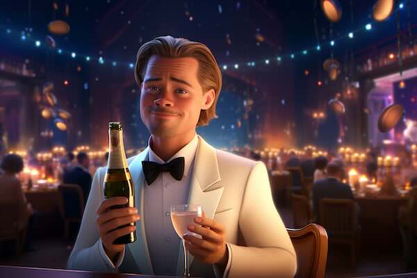 champagne di Brad Pitt
